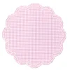 Flying Sheep Country Place Settings & Linens|Bettina-Gingham Placemat in Pink, Set of 4