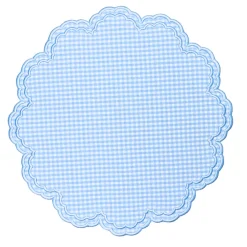 Flying Sheep Country Place Settings & Linens|Bettina-Gingham Placemat in Blue, Set of 4