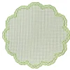 Flying Sheep Country Place Settings & Linens|Bettina-Gingham Placemat in Green, Set of 4