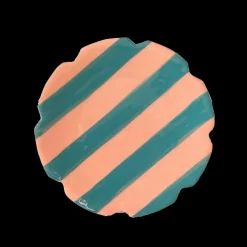 Vaisselle Dinnerware|Beverly Small Dessert Plate in Pink & Green