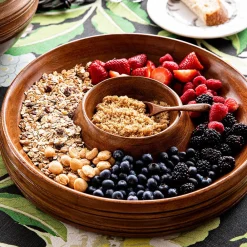 Juliska Dinnerware|Bilbao Wood Chip and Dip