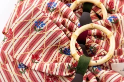 Maria Louise Cottage Place Settings & Linens|Bistro Charm Napkin Rings in Red, Set of 4