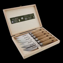 Jean Dubost Laguiole Flatware|Bistronomie Steak Knives Oak, Set of 6