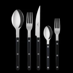 Sabre Flatware|Bistrot Place Setting in Black, Set of 5