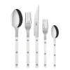 Sabre Flatware|Bistrot Place Setting in White, Set of 5