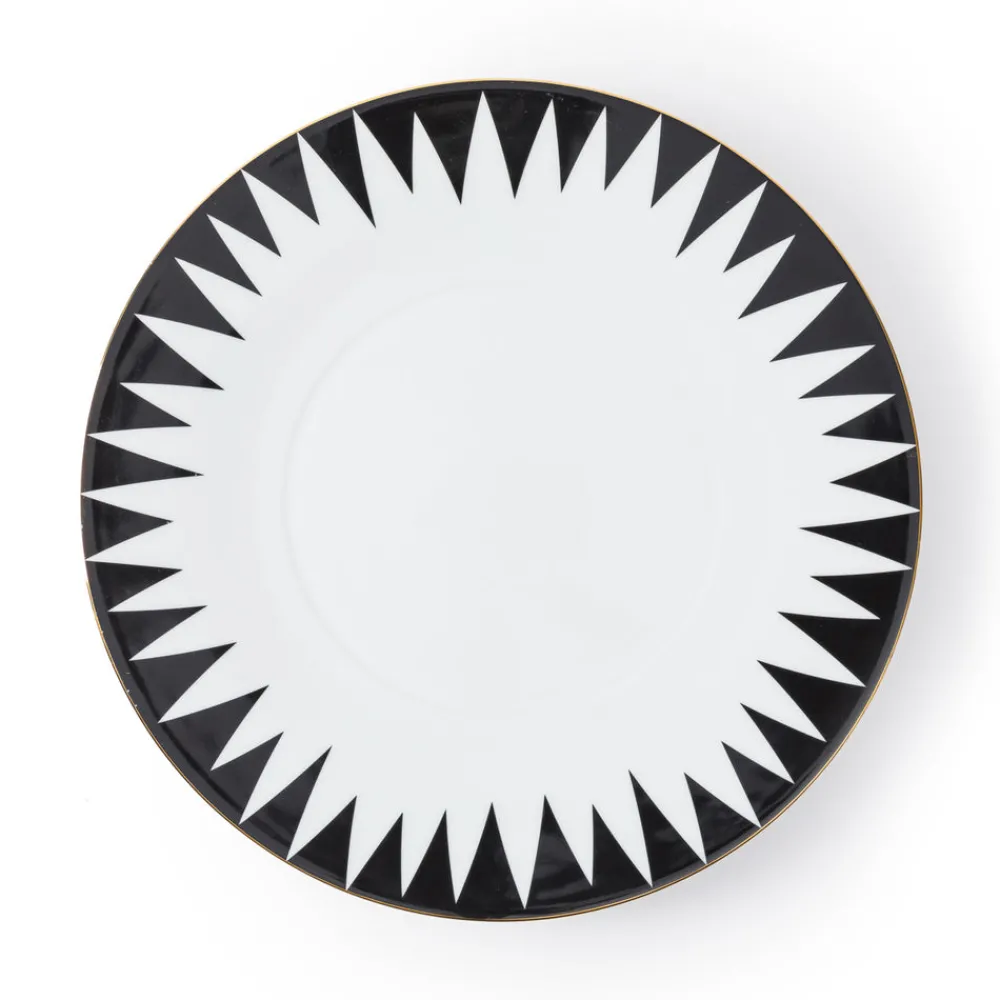 Molecot Dinnerware|Black Punk Charger Plate