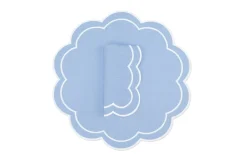 TriChi Design Place Settings & Linens|Bloom Linen Napkin and Placemat, Set of 4