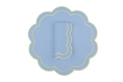 TriChi Design Place Settings & Linens|Bloom Linen Napkin and Placemat, Set of 4