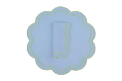 TriChi Design Place Settings & Linens|Bloom Linen Napkin and Placemat, Set of 4