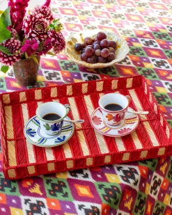 Cabana Dinnerware|Blossom Espresso Cup and Sauce in Blue