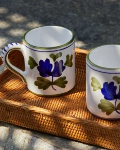 Cabana Dinnerware|Blossom Mug in Blue