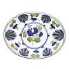 Cabana Dinnerware|Blossom Oval Serving Plate Blue