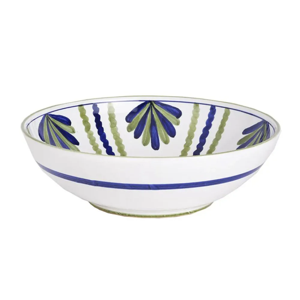 Cabana Dinnerware|Blossom Salad Bowl Blue