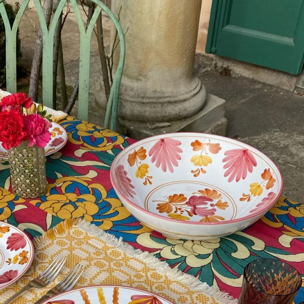 Cabana Dinnerware|Blossom Salad Bowl Yellow
