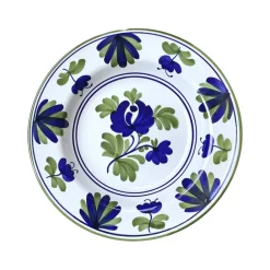 Cabana Dinnerware|Blossom Soup Plate in Blue