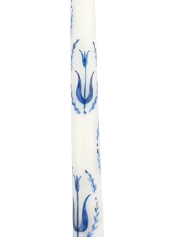 MJ Tablescapes Candles|Blue and White Tulip Taper Candles Set of Two