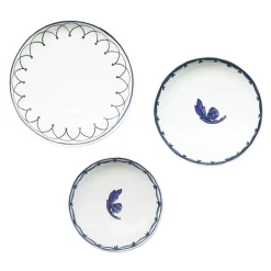 Twig NY Dinnerware|Blue Bird Set of 3, Canapé Dishes