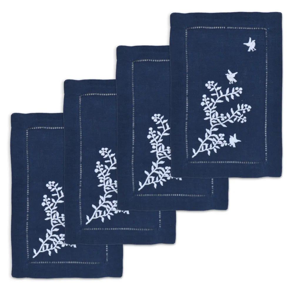 Chefanie Place Settings & Linens|Blue Chinoiserie Cocktail Napkins, Set of 4