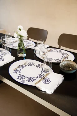 Cibelle Place Settings & Linens|Blue Corallo Breakfast Placemat