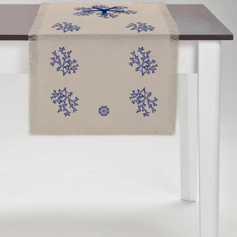 Cibelle Place Settings & Linens|Blue Corallo Table Runner
