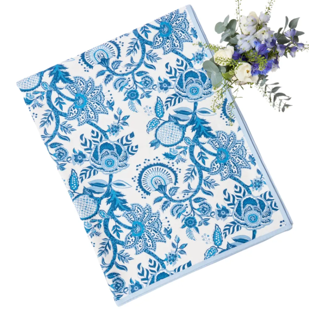 Mrs. Alice Place Settings & Linens|Blue Elizabeth Tablecloth