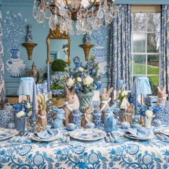 Mrs. Alice Place Settings & Linens|Blue Elizabeth Tablecloth