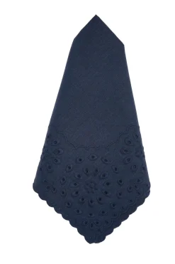 Chefanie Place Settings & Linens|Blue Eyelet Dinner Napkins, Set of 4