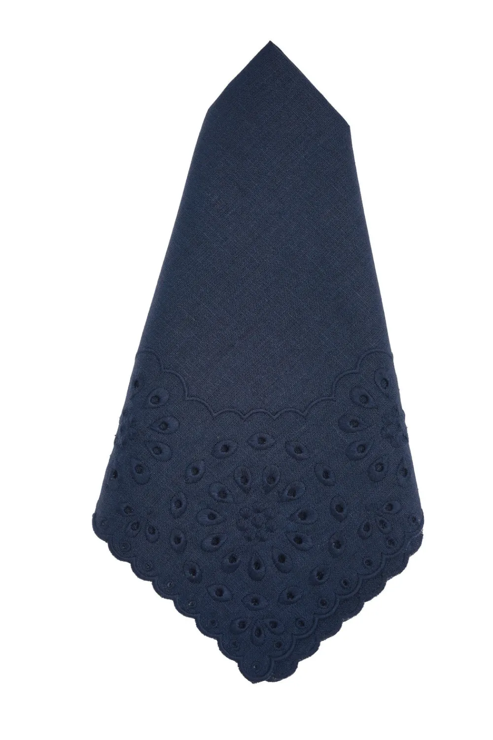 Chefanie Place Settings & Linens|Blue Eyelet Dinner Napkins, Set of 4