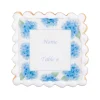 Empire Cake Monogram|Pantry|Blue Hydrangeas Name Plate Sugar Cookies, Set of 12