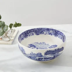 Spode Dinnerware|Blue Italian Deep Round Bowl
