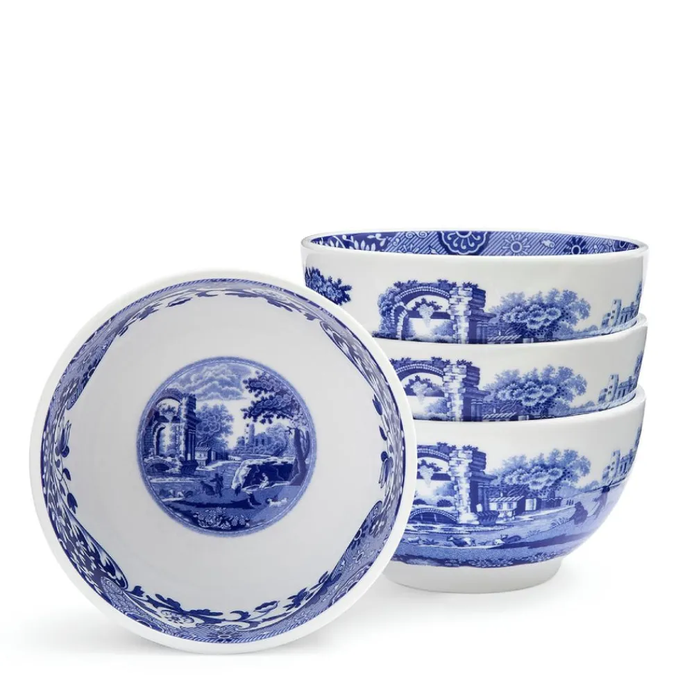 Spode Dinnerware|Blue Italian Dip Bowls, Set of 4