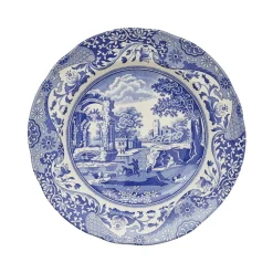 Spode Dinnerware|Blue Italian Luncheon Plates, Set of 4
