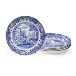 Spode Dinnerware|Blue Italian Pasta Bowls, Set of 4