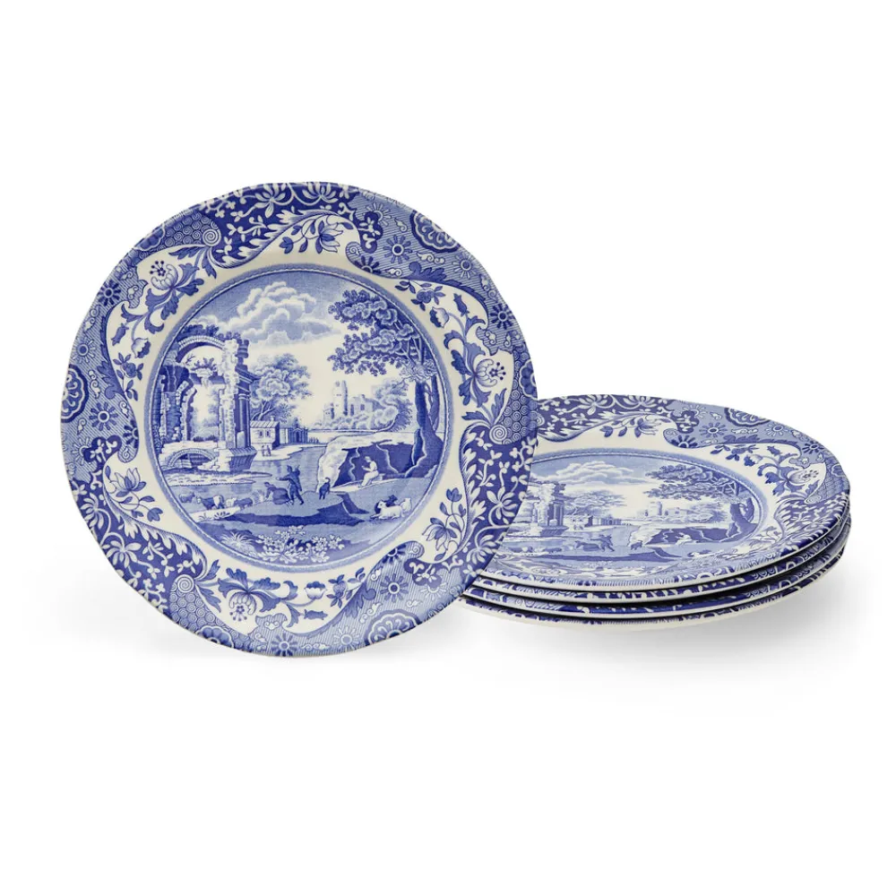 Spode Dinnerware|Blue Italian Salad Plates, Set of 4