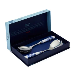 Spode Dinnerware|Blue Italian Salad Servers, Set of 2