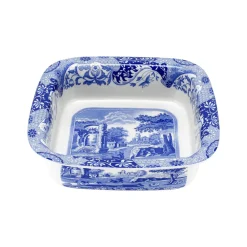 Spode Dinnerware|Blue Italian Square Dish