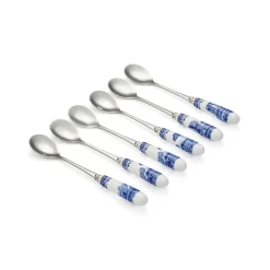 Spode Dinnerware|Blue Italian Teaspoons, Set of 6