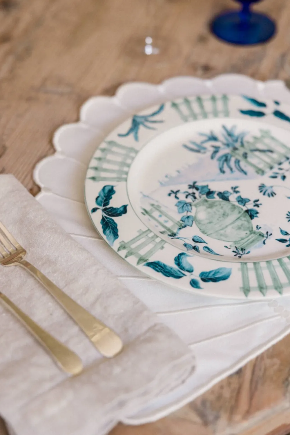 Laboratorio Paravicini Dinnerware|Blue Italian Views Plates Collection, Set of 6