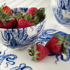 Caskata Dinnerware|Blue Lucy Tall Cereal Bowl