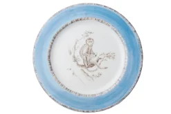 Laboratorio Paravicini Dinnerware|Blue Monkey Dinner Plates, Set of 6