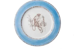 Laboratorio Paravicini Dinnerware|Blue Monkey Dinner Plates, Set of 6
