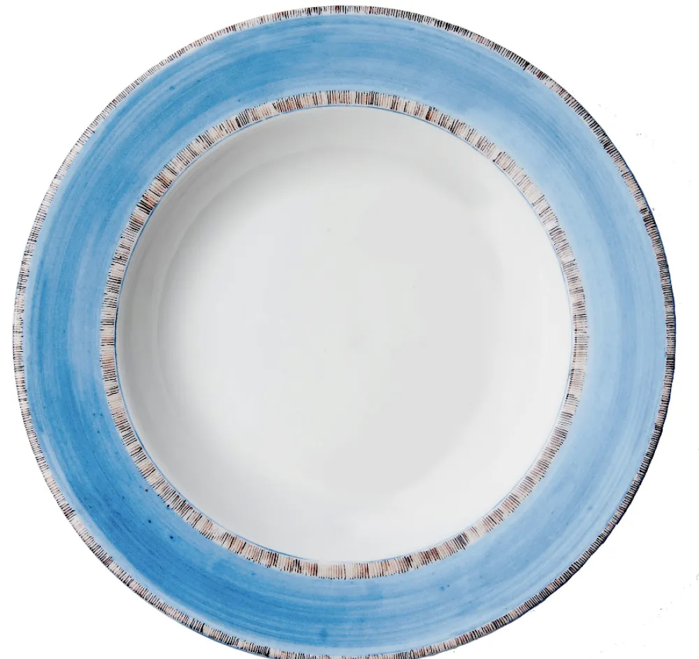Laboratorio Paravicini Dinnerware|Blue Monkey Soup Plates, Set of 6