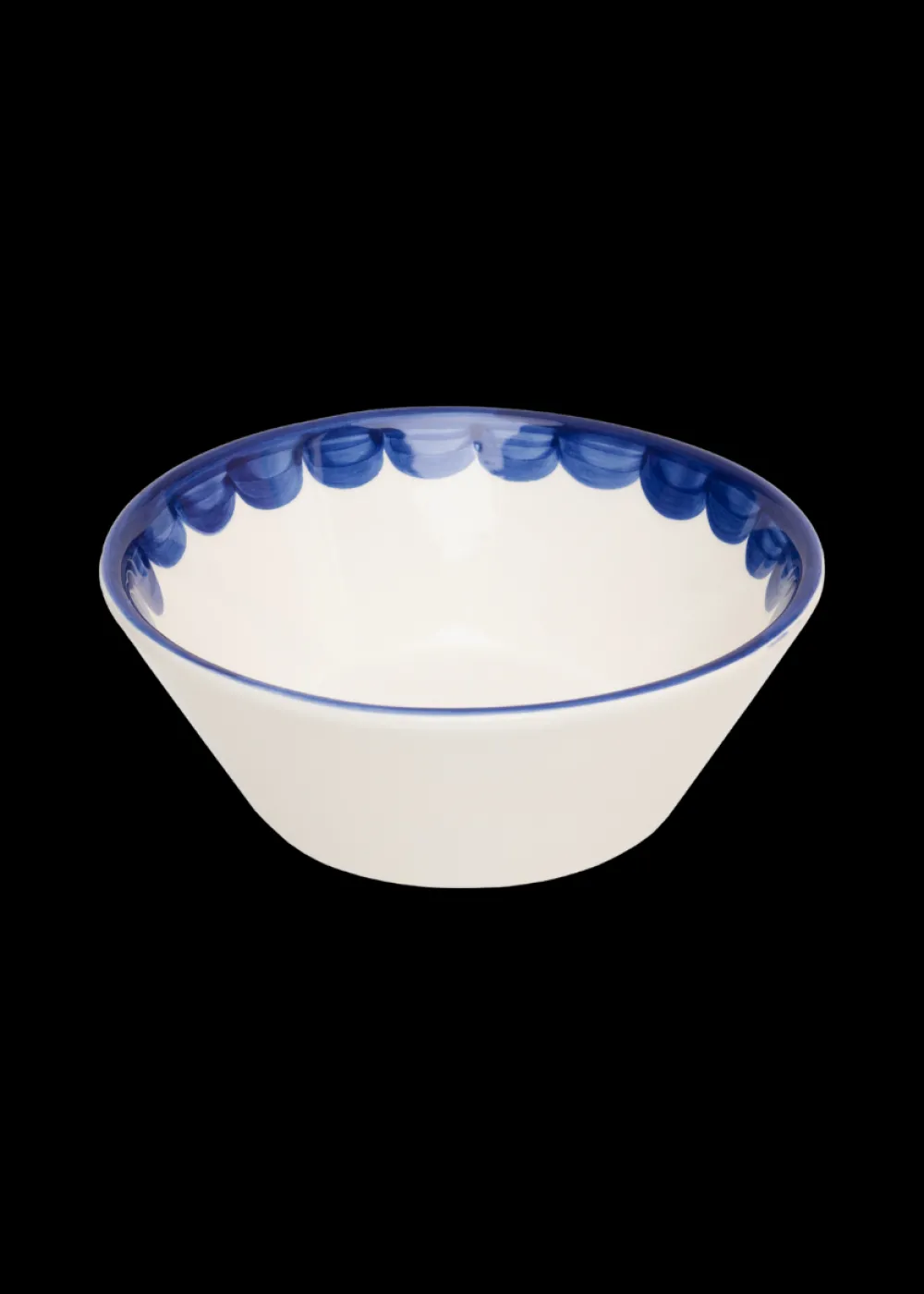 Late Afternoon Dinnerware|Blue Scallop Bowl