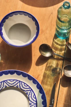 Late Afternoon Dinnerware|Blue Scallop Bowl