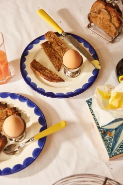 Late Afternoon Dinnerware|Blue Scallop Side Plate