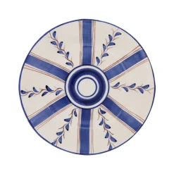 Carolina Irving and Daughters Dinnerware|Blue Stripe Dessert Plate