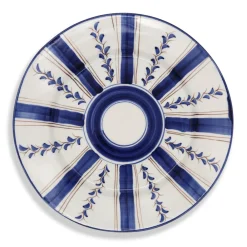 Carolina Irving and Daughters Dinnerware|Blue Stripe Dinner Plate