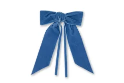 TriChi Design Décor|Place Settings & Linens|Blue Velvet Napkin Bows, Set of 4