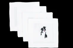 Lettermade Place Settings & Linens|Border Collie Cocktail Napkins