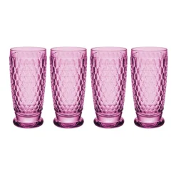 Villeroy & Boch Glassware|Boston Berry Highball / Tumbler in Berry, Set of 4